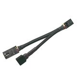 Angitu Corsair RGB Fan Hub için 10CM 3Pin 4Pin Splitter Adaptör Kablosu Corsair Aydınlatma Düğümü Pro Commander Pro Core Standart ARGB 3-Pin 5V (4P Dişi - 4P Erkek+RGB)