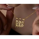 Angora Gümüş İsimli Kedi Kolye – Kişiye Özel Kedi Sever Kolyesi | Gold, Rose, Gümüş