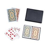 Angora Kem Kutulu Plastik Iskambil Oyun Kartı Çift Deste - Plastic Playing Cards Double Deck (Siyah) - (DipCamo)Charcoal-White