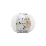 Angora Örgü İpi Kar Beyazı%45 Angora Lux%55 Polyamid 50g 200m (70105)