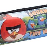 Angry Birds Lisanslı Tek Bölmeli Silindir Kalem Çantası , Kalemlik, Kalem Kutusu