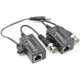 ANHAN Pasif Video Balun Güç BNC RJ45 Adaptör Cat5 / Cat6 Kablo BNC Erkek Ağ Alıcı Verici CCTV Güvenlik Gözetim Kamerası için 1 Çift