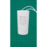 Anhui CBB60 2,5mF 400V ~ 450V Plastik 2 Kablolu Daimi Kondansatör 30x52mm