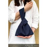 Anı Home Japon Düğümü Lacivert Clutch Bilek Çanta Duck Kumaş