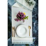 Anı Home Pembe Yeşil Saten Şerit Detaylı Duck Kumaş Runner/masa Örtüsü - Pembe - Yeşil - 40 x 150 cm