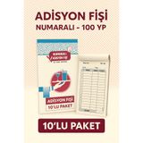 ANI OFİS KIRTASİYE A K Adisyon Fişi Numaralı – 100 Yaprak | Garson Fişi – Restoran Adisyonu – 10’lu Paket