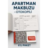 ANI OFİS KIRTASİYE A K Apartman Makbuzu Otokopili 6’lı Paket – Karbon Kopyalı Aidat Tahsilat Makbuzu