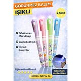 ANI OFİS KIRTASİYE A K Görünmez Kalem Işıklı – LED Işıklı Gizli Yazı Kalemi (2 Adet)