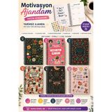 ANI OFİS KIRTASİYE A K Motivasyon Ajandam Tarihsiz Planlayıcı Defter | Spiralli Sert Kapak Haftalık Planlayıcı, Alışkanlık Takibi, Hedef Planlama, Sticker Hediyeli