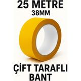 Anı Ofis Kırtasiye Çift Taraflı Bant 25 Metre – 38MM Genişlik | Süper Güçlü Yapışkan Montaj Bandı
