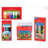 Anı Ofis Kırtasiye Faber Castel Boya Seti (12'li Kuru Boya + 12'li Keçeli Kalem + 12'li Pastel Boya + 12'li Sulu Boya)