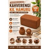 Anı Ofis Kırtasiye Kil Hamuru 500 gr Doğal Seramik ve Modelleme Kil Hamuru Hava ile Kuruyan - Kahverengi