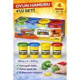 Anı Ofis Kırtasiye Nova Color 4 Renk Oyun Hamuru Seti – 520 g Yumuşak ve Şekil Alabilen Çocuk Gelişimine Katkı