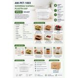 Anı Plastik Anı-Pet-1003 Sızdırmaz Kapaklı Plastik Kap 375 Cc 100 Adet