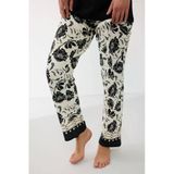 Anıl 11709 Kadın Kısa Kol Tencel Kumaş Desenli Pijama Takımı