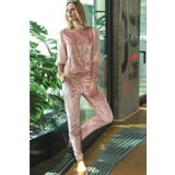 Anıl 9665 Kadın Kırçıllı Payet Detaylı Pijama Takımı