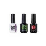 Anıl Gel Polish Kalıcı Oje 3'lü Set Uno Super Shine Top Coat-Uno Rubber Base-Uno Asitli Primer