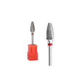 Anıl Gel Polish Kırmızı Metal Uç protez Tırnak Sivri Koni Şekli Törpü Makinası Ucu