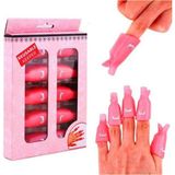 Anil Professional Cosmetics Klipsli Kalıcı Oje Çıkarma Mandalı 10 Lu - Pembe