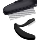 Anil Professional Cosmetics Metal Kirpik Tarağı - Doğal ve Düzgün Görünümlü Kirpikler İçin Etkili Tarağınız (Siyah)