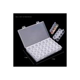 Anil Professional Cosmetics Şeffaf 28 Bölmeli (7x4) boş, Takı Organizeri ; ; Boncuk Ve Taş Kaplama Kutusu