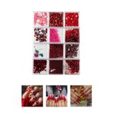 Anil Professional Cosmetics Tırnak Charm Tırnak Süsleme Ve Makyaj Taşı, Nail Art Nail Charm Seti 12 Adet