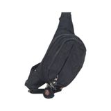 Anılbags Anıl Bags Su Geçirmez Krinkıl Kumaş Bel Çantası Çapraz Anahtarlık Siyah