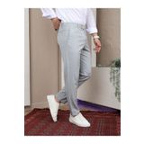 Anılfashion Erkek Gri Renk Kaliteli Esnek Likralı Kumaş Bilek Boy Pantolon
