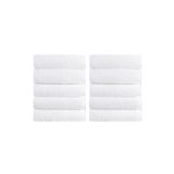 ANILSAN 10'lu Beyaz El Havlusu - 50x90 Cm, 225 Gr,%100 Pamuk, Spa Ve Otel Havlusu, Günlük Kullanıma Uygun