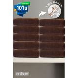 Anılsan 10'lu Düz Kahverengi El Havlusu - 50x90 Cm, 225 Gr, %100 Pamuk, Spa Ve Otel Havlusu - 50 x 90 cm