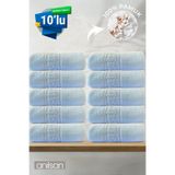ANILSAN 10'lu Mavi Greek Beyaz Banyo Havlusu - 70x140 Cm, 490 Gr,%100pamuk, Spa Ve Otel Havlusu