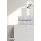 Anılsan 2'li Beyaz Greek El Havlusu - 50x90 Cm, 225 Gr, %100 Pamuk, Spa Ve Otel Havlusu - 50 x 90 cm