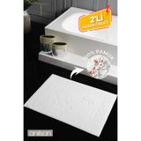 Anılsan 2'li Greek %100 Pamuk Ayak Havlusu -Beyaz 50x70, 245 Gr