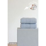 Anılsan 2'li Greek Mavi El Havlusu - 50x90 Cm, 225 Gr, %100 Pamuk, Spa Ve Otel Havlusu - 50 x 90 cm