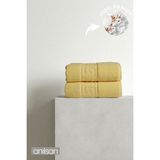 Anılsan 2'li Greek Sarı El Havlusu - 50x90 Cm, 225 Gr, %100 Pamuk, Spa Ve Otel Havlusu - 50 x 90 cm