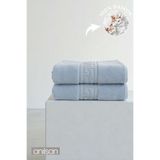 Anılsan 2'li Mavi Greek Banyo Havlusu - 70x140 Cm, 490 Gr, %100pamuk, Spa Ve Otel Havlusu