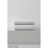 Anılsan 2'li Rita Gri Banyo Havlusu - 70x140 Cm, 240Gr, %100 Pamuk, Spa Ve Otel Havlusu, Günlük Kullanıma Uygun