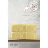 Anılsan 2'li Sarı Greek Banyo Havlusu - 70x140 Cm, 490 Gr, %100pamuk, Spa Ve Otel Havlusu