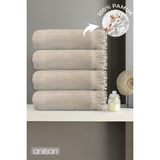 Anılsan 4'lü Bej Jelena Banyo Havlusu-70x140 Cm, 490 Gr, %100pamuk, Spa Ve Otel Havlusu Uy - 70 x 145 cm
