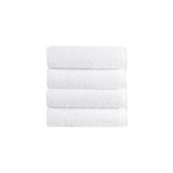 ANILSAN 4'lü Beyaz El Havlusu - 50x90 Cm, 225 Gr,%100 Pamuk, Spa Ve Otel Havlusu, Günlük Kullanıma Uygun