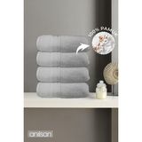 Anılsan 4'lü Boncuk Beyaz El Havlusu - 50x90 Cm, 225 Gr, %100 Pamuk, Spa Ve Otel Havlusu - 50 x 90 cm