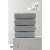 Anılsan 4'lü Gri Greek El Havlusu - 50x90 Cm, 225 Gr, %100 Pamuk, Spa Ve Otel Havlusu - 50 x 90 cm