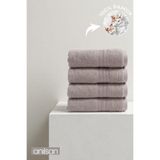 Anılsan 4'lü Lila Dora El Havlusu - 50x80 Cm, 170 Gr, %100 Pamuk, Spa Ve Otel Havlusu
