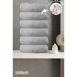 Anılsan 6'lı Boncuk Beyaz El Havlusu - 50x90 Cm, 225 Gr, %100 Pamuk, Spa Ve Otel Havlusu - 50 x 90 cm