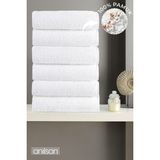 Anılsan 6'lı Büyük Banyo Havlusu - 90x150 Cm, 650gr, %100pamuk, Spa Ve Otel Havlusu - 90 x 150 cm - Beyaz