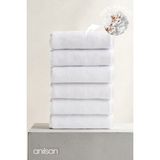 Anılsan 6'lı Düz Beyaz El Havlusu - 50x90 Cm, 225 Gr, %100 Pamuk, Spa Ve Otel Havlusu - 50 x 90 cm