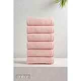 Anılsan 6'lı Düz Pudra El Havlusu - 50x90 Cm, 225 Gr, %100 Pamuk, Spa Ve Otel Havlusu
