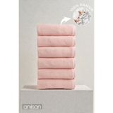 Anılsan 6'lı Pudra El Havlusu - 50x90 Cm, 225 Gr, %100 Pamuk, Spa Ve Otel Havlusu, Günlük Kullanıma Uygun