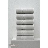 Anılsan 6'lı Rita Gri El Havlusu - 50x90 Cm, 240Gr, %100 Pamuk, Spa Ve Otel Havlusu - 50 x 90 cm