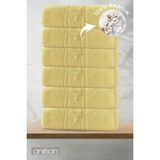 Anılsan 6'lı Sarı Greek Banyo Havlusu - 70x140cm, 490gr, %100pamuk, Spa Ve Otel Havlusu - 70 x 140 cm